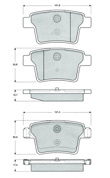 MTR MT603 set placute...