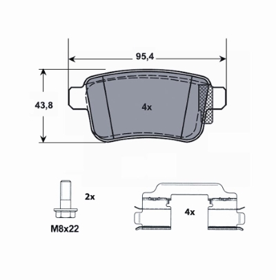 MTR MT650 set placute...