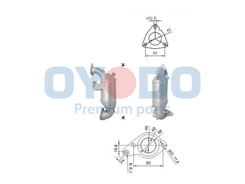 Oyodo 20N0121-OYO Katalyzátor