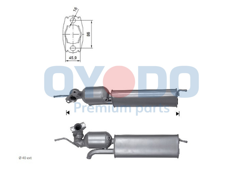 Oyodo 10N0015-OYO Katalyzátor