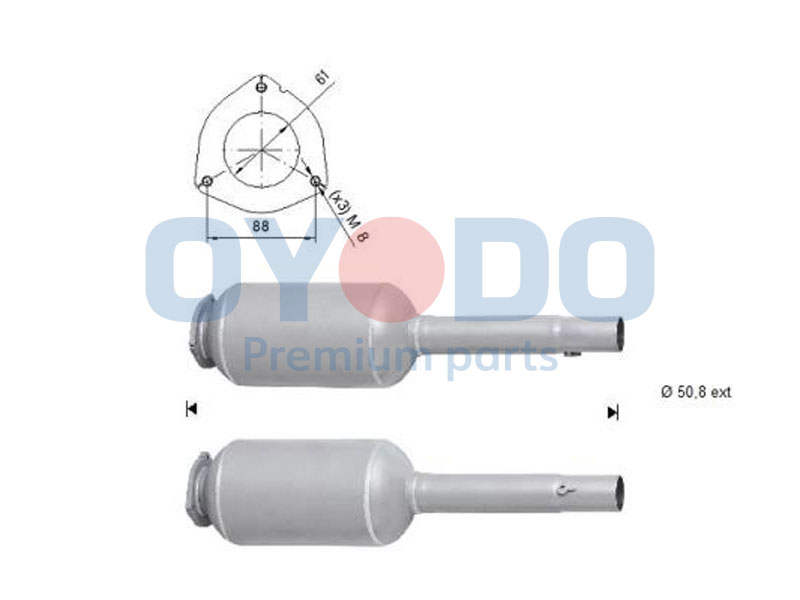 Oyodo 20N0105-OYO Filter sadzí/pevných častíc výfukového systému