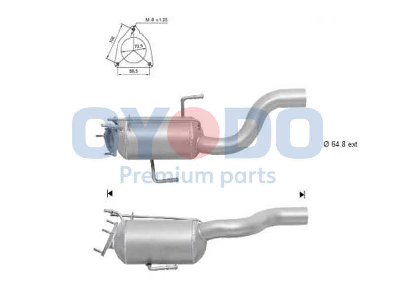 Oyodo 20N0006-OYO sot-/ partikkelfilter, eksosanlegg