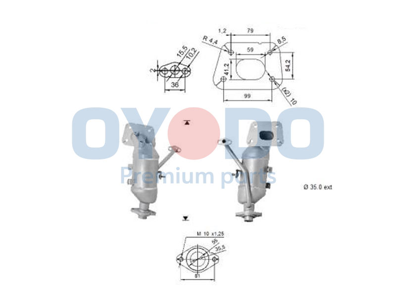 Oyodo 20N0117-OYO Katalysator