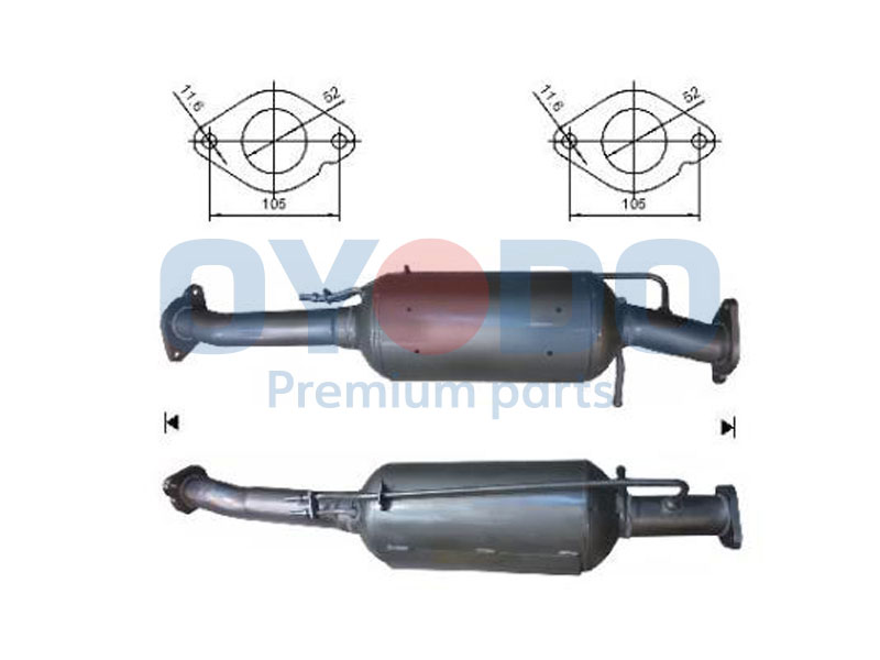 BM CATALYSTS BM11053 sot-/ partikkelfilter, eksosanlegg