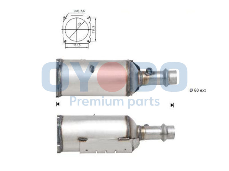 BM CATALYSTS BM11023 sot-/ partikkelfilter, eksosanlegg