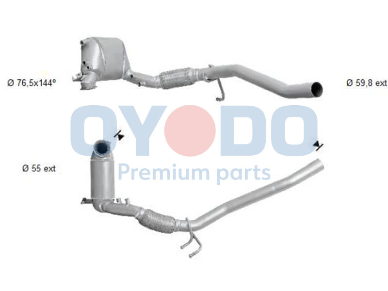 WALKER 73086 EVO C sot-/ partikkelfilter, eksosanlegg
