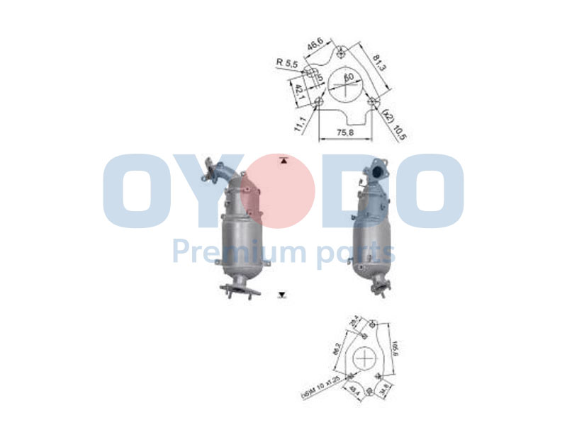 Oyodo 20N0148-OYO Filter sadzí/pevných častíc výfukového systému