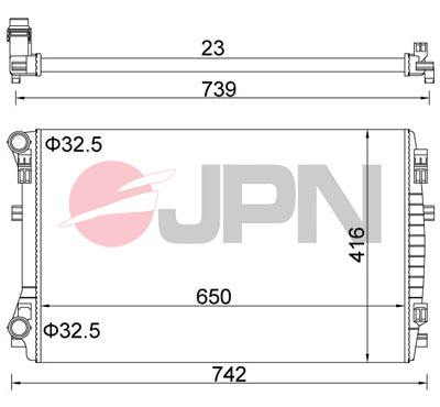 JPN 60C9069-JPN Radiator, engine cooling