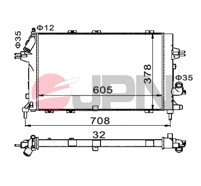JPN 60C9036-JPN Radiator, engine cooling