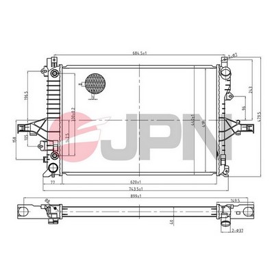 JPN 60C9072-JPN Chladič,...