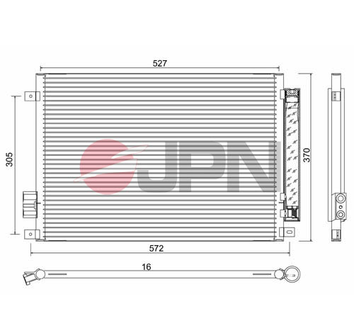 JPN 60C9099-JPN Kondensator, Klimaanlage