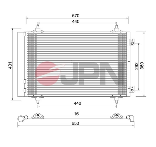 MAHLE AC 942 000P Kondensator, klimaanlegg