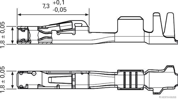 HERTH+BUSS ELPARTS 50253967088 Crimp Connector