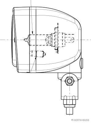 HERTH+BUSS ELPARTS 81658027 Headlight Left Right