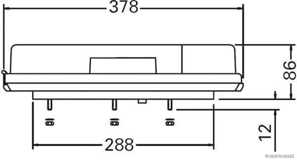 HERTH+BUSS ELPARTS 82840540 Tail Light Assembly Left for FORD