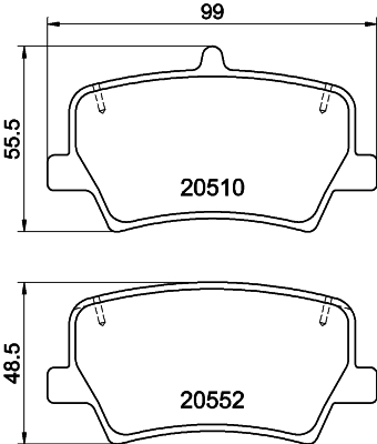 MINTEX MDB4166 Σετ τακάκια, δισκόφρενα for LYNK & CO VOLVO VOLVO ASIA