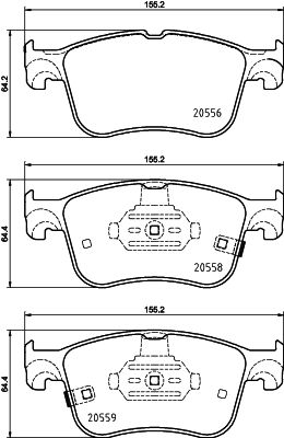 MINTEX MDB4170 Σετ τακάκια, δισκόφρενα for FORD FORD AUSTRALIA FORD USA