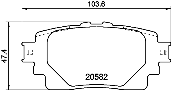 MINTEX MDB4217 Σετ τακάκια, δισκόφρενα for LEXUS SUBARU SUZUKI TOYOTA TOYOTA (FAW) TOYOTA (GAC)