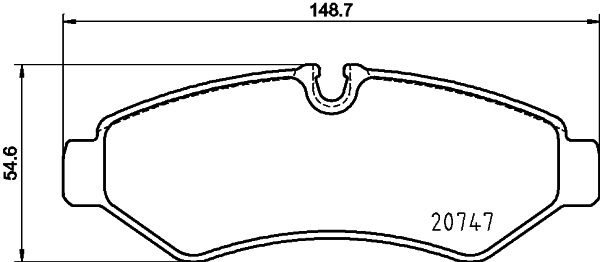 MINTEX MDB4191 Σετ τακάκια, δισκόφρενα for FREIGHTLINER MERCEDES-BENZ