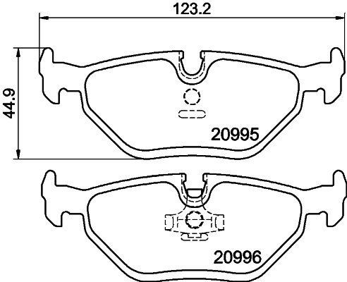 MINTEX MDB1369 Σετ τακάκια, δισκόφρενα for BMW WIESMANN