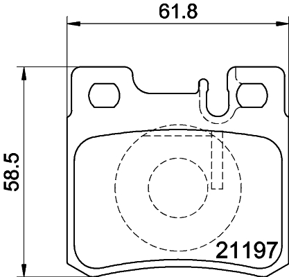 MINTEX MDB1565 Σετ τακάκια, δισκόφρενα for MERCEDES-BENZ