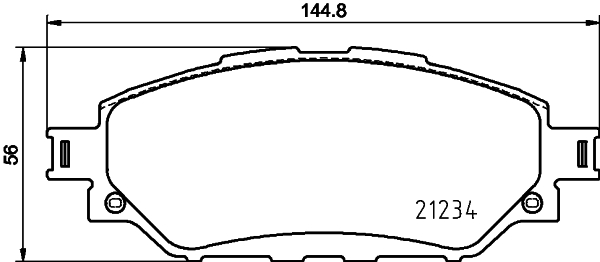 MINTEX MDB3989 Σετ τακάκια, δισκόφρενα for TOYOTA