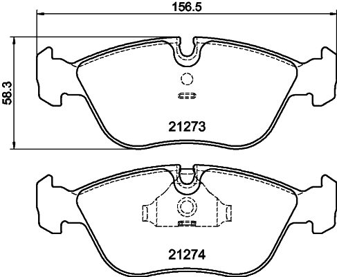 MINTEX MDB1614 Σετ τακάκια, δισκόφρενα for VOLVO