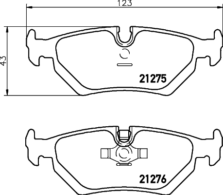 MINTEX MDB2783 Σετ τακάκια, δισκόφρενα for DAIMLER JAGUAR