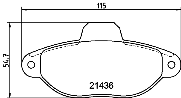 MINTEX MDB3317 Σετ τακάκια, δισκόφρενα for FIAT FORD