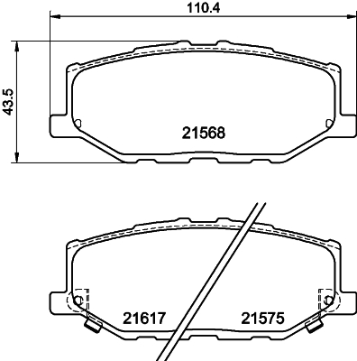 MINTEX MDB4175 Σετ τακάκια, δισκόφρενα for SUZUKI