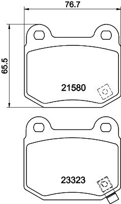 MINTEX MDB2342 Σετ τακάκια, δισκόφρενα for MASERATI MITSUBISHI NISSAN SUBARU TOYOTA