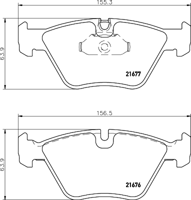 MINTEX MDB1817 Σετ τακάκια, δισκόφρενα for BMW