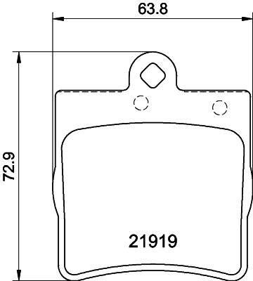 MINTEX MDB1926 Σετ τακάκια, δισκόφρενα for CHRYSLER MERCEDES-BENZ