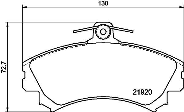 MINTEX MDB2766 Σετ τακάκια, δισκόφρενα for CHANGHE HAIMA (FAW) MITSUBISHI SMART