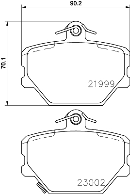 MINTEX MDB2033 Σετ τακάκια, δισκόφρενα for SMART