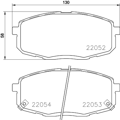 MINTEX MDB3727 Σετ τακάκια, δισκόφρενα for CHANA CHANGAN HYUNDAI HYUNDAI (BEIJING) KIA KIA (DYK) LIFAN NAZA