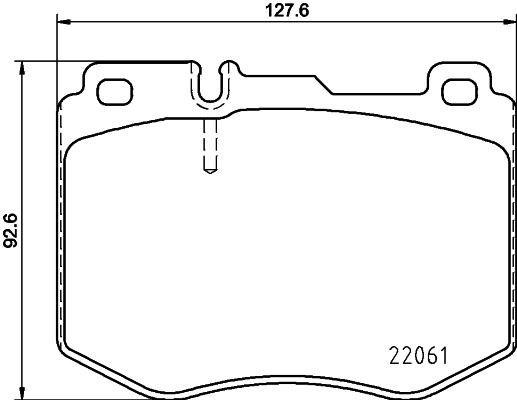 MINTEX MDB3710 Σετ τακάκια, δισκόφρενα for MERCEDES-BENZ