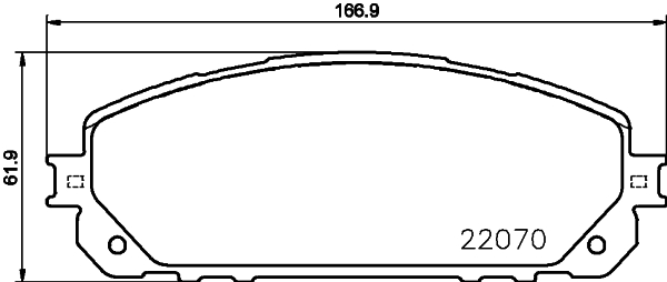 MINTEX MDB3789 Σετ τακάκια, δισκόφρενα for JEEP