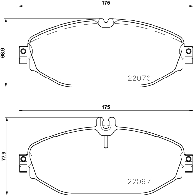 MINTEX MDB3740 Σετ τακάκια, δισκόφρενα for MERCEDES-BENZ