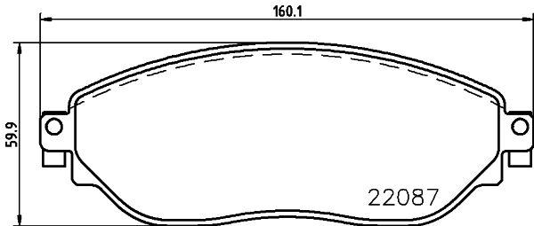 MINTEX MDB3755 Σετ τακάκια, δισκόφρενα for FIAT MITSUBISHI NISSAN OPEL RENAULT VAUXHALL