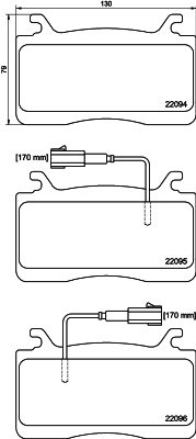 MINTEX MDB3984 Σετ τακάκια, δισκόφρενα for ALFA ROMEO