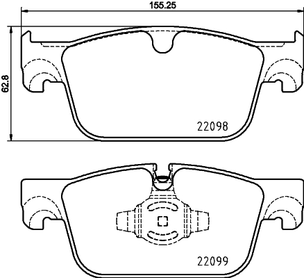 MINTEX MDB3938 Σετ τακάκια, δισκόφρενα for VOLVO VOLVO ASIA