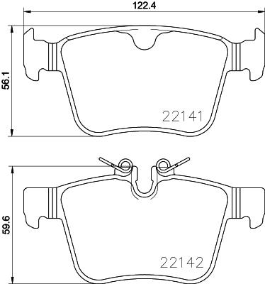 MINTEX MDB3783 Σετ τακάκια, δισκόφρενα for JAGUAR JAGUAR (CHERY) LAND ROVER LAND ROVER (CHERY) POLESTAR VOLVO VOLVO ASIA