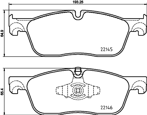 MINTEX MDB3775 Σετ τακάκια, δισκόφρενα for JAGUAR LAND ROVER