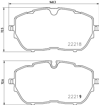 MINTEX MDB3847 Σετ τακάκια, δισκόφρενα for CITROËN DS OPEL PEUGEOT VAUXHALL