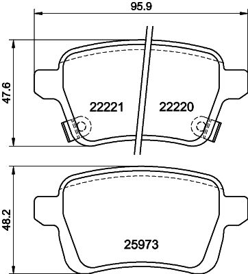 MINTEX MDB3820 Σετ τακάκια, δισκόφρενα for OPEL VAUXHALL