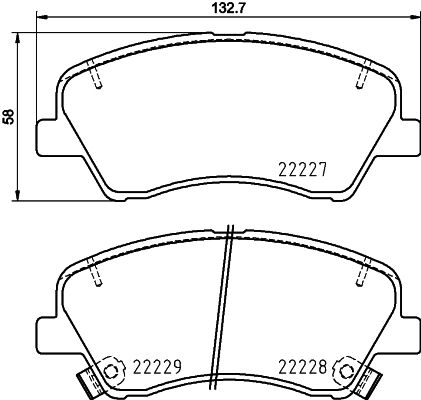 MINTEX MDB4038 Σετ τακάκια, δισκόφρενα for HYUNDAI KIA