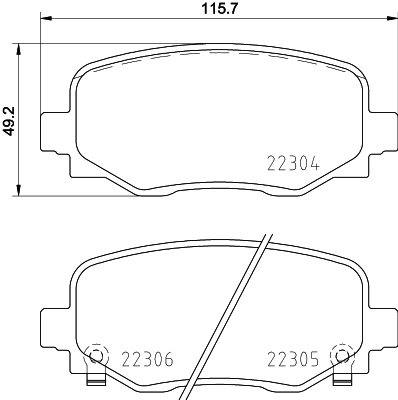 MINTEX MDB3769 Σετ τακάκια, δισκόφρενα for ABARTH ALFA ROMEO FIAT JEEP RAM