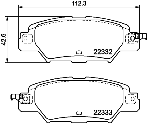 MINTEX MDB3866 Σετ τακάκια, δισκόφρενα for MAZDA