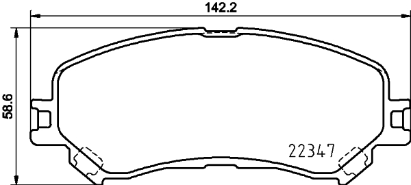 MINTEX MDB3890 Σετ τακάκια, δισκόφρενα for RENAULT